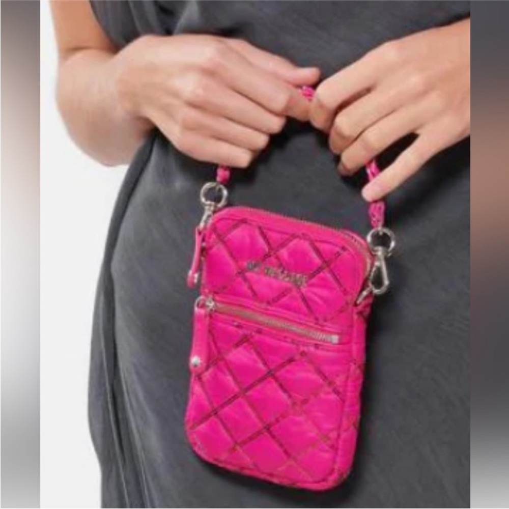 MZ Wallace micro Crosby fuchsia with sequin - Picture 6 of 6
